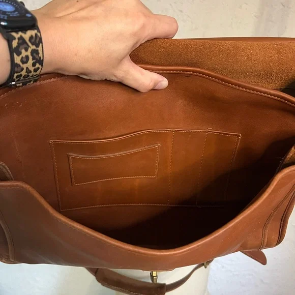Vintage Coach Beekman Brown Leather Briefcase Satchel Bag - Picture 4 of 4